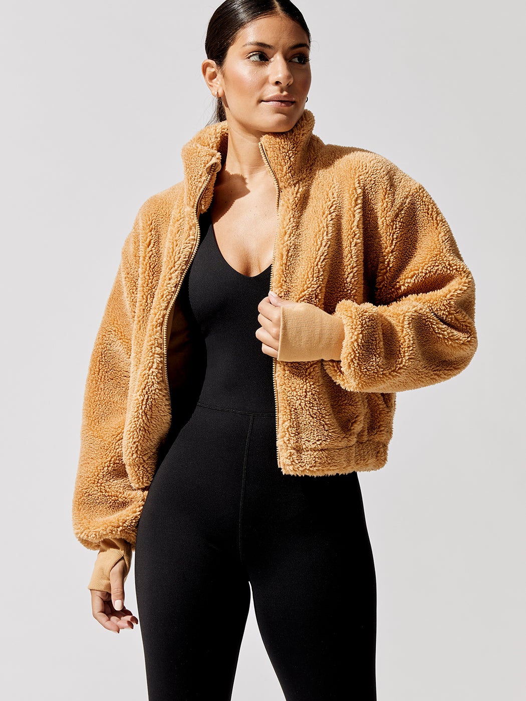 Carbon38 | Teddy Zip Up Jacket | Roots