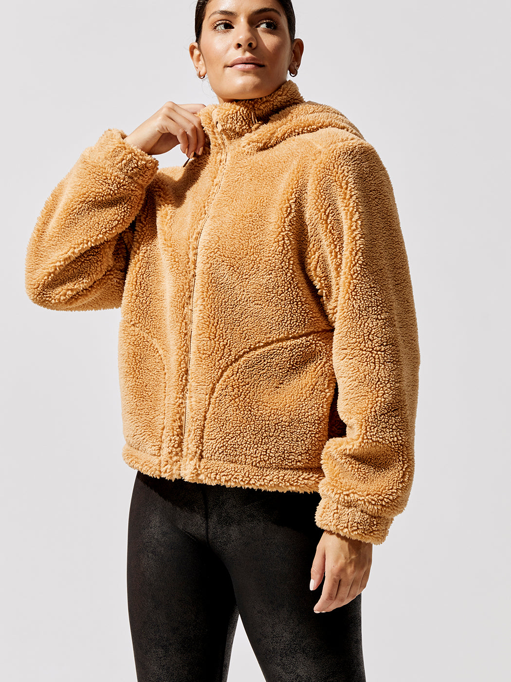 Carbon38 | Teddy Zip Up Jacket | Roots