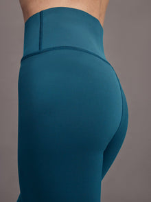 High Rise Full-Length Legging in Diamond Compression | Deep Lagoon