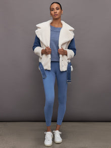 Carbon38 | Sherpa Denim Jacket | Natural / Medium Wash