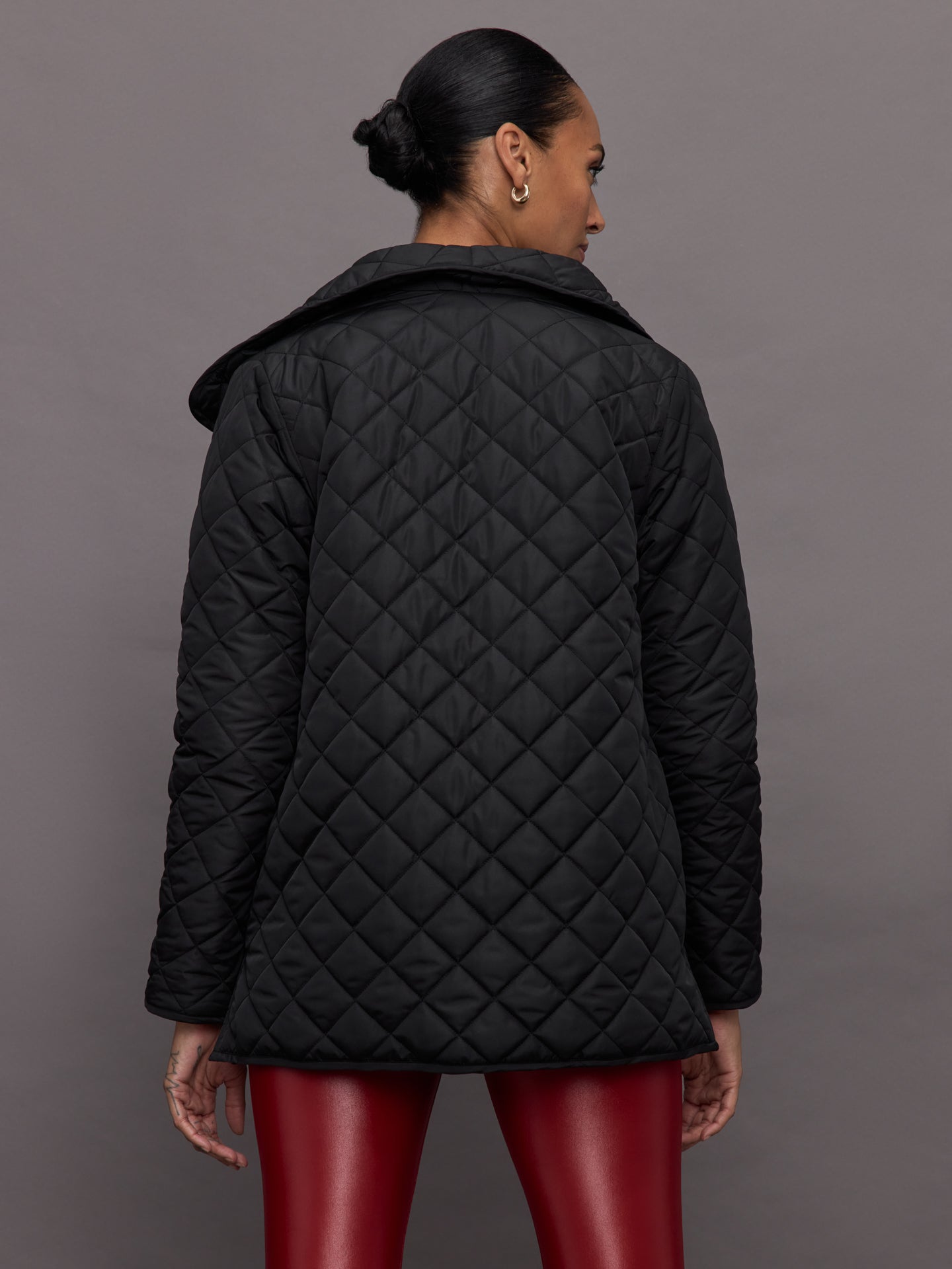 Carbon38 | Quilted Coat | Black