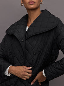 Carbon38 | Quilted Coat | Black