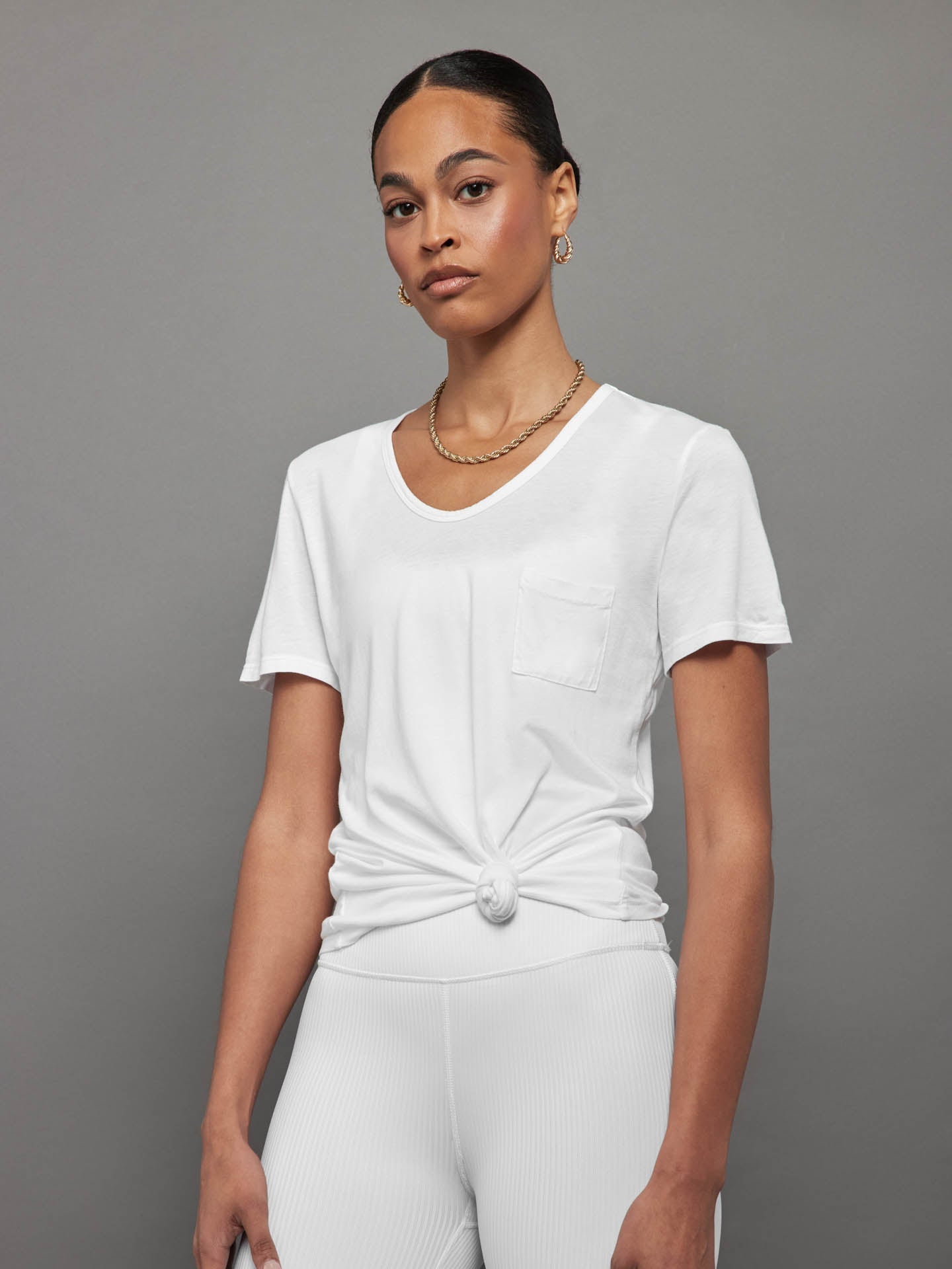 Short Sleeve Pocket Tee | White