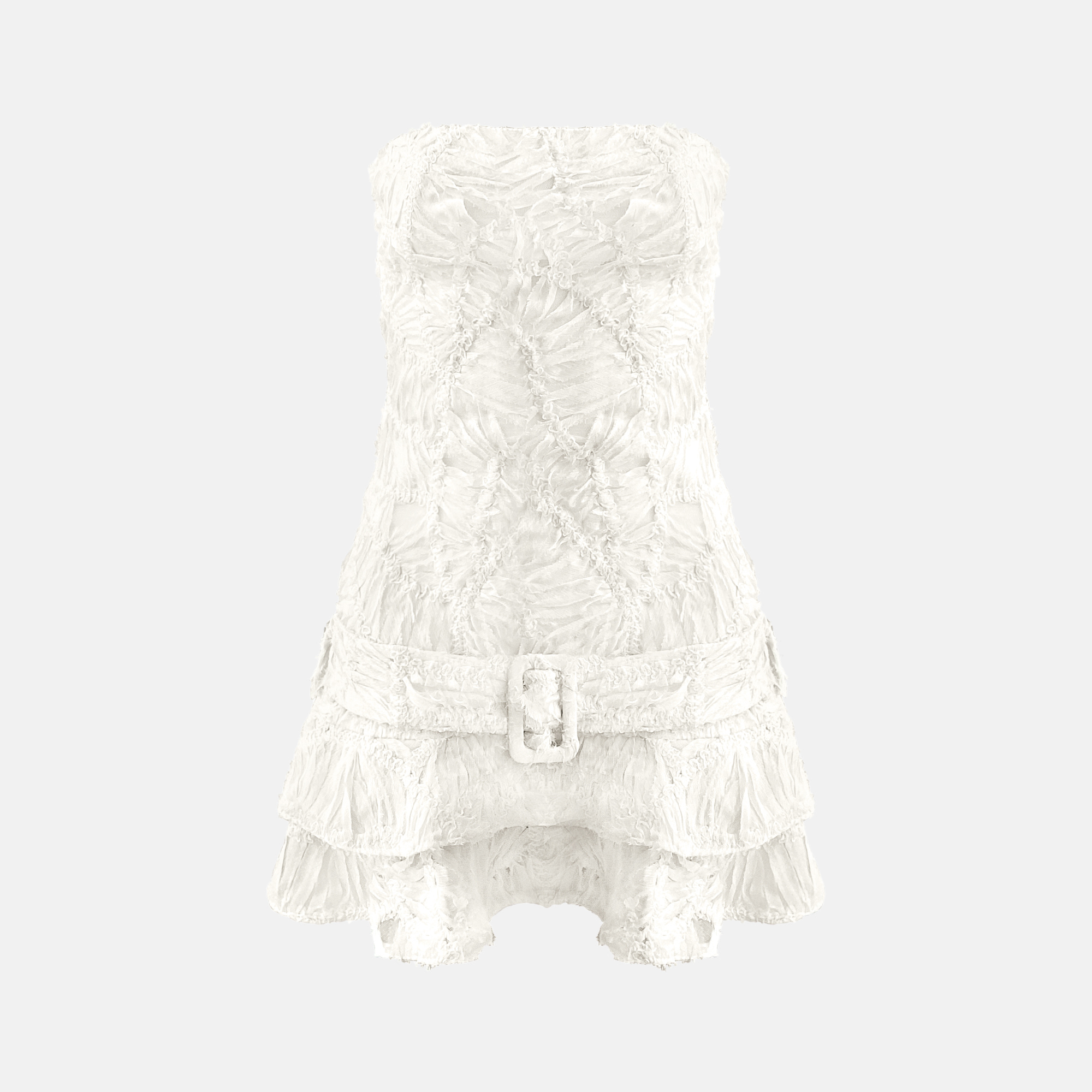 OW Collection CASSIDY Mini Dress Dress 059 - OW White