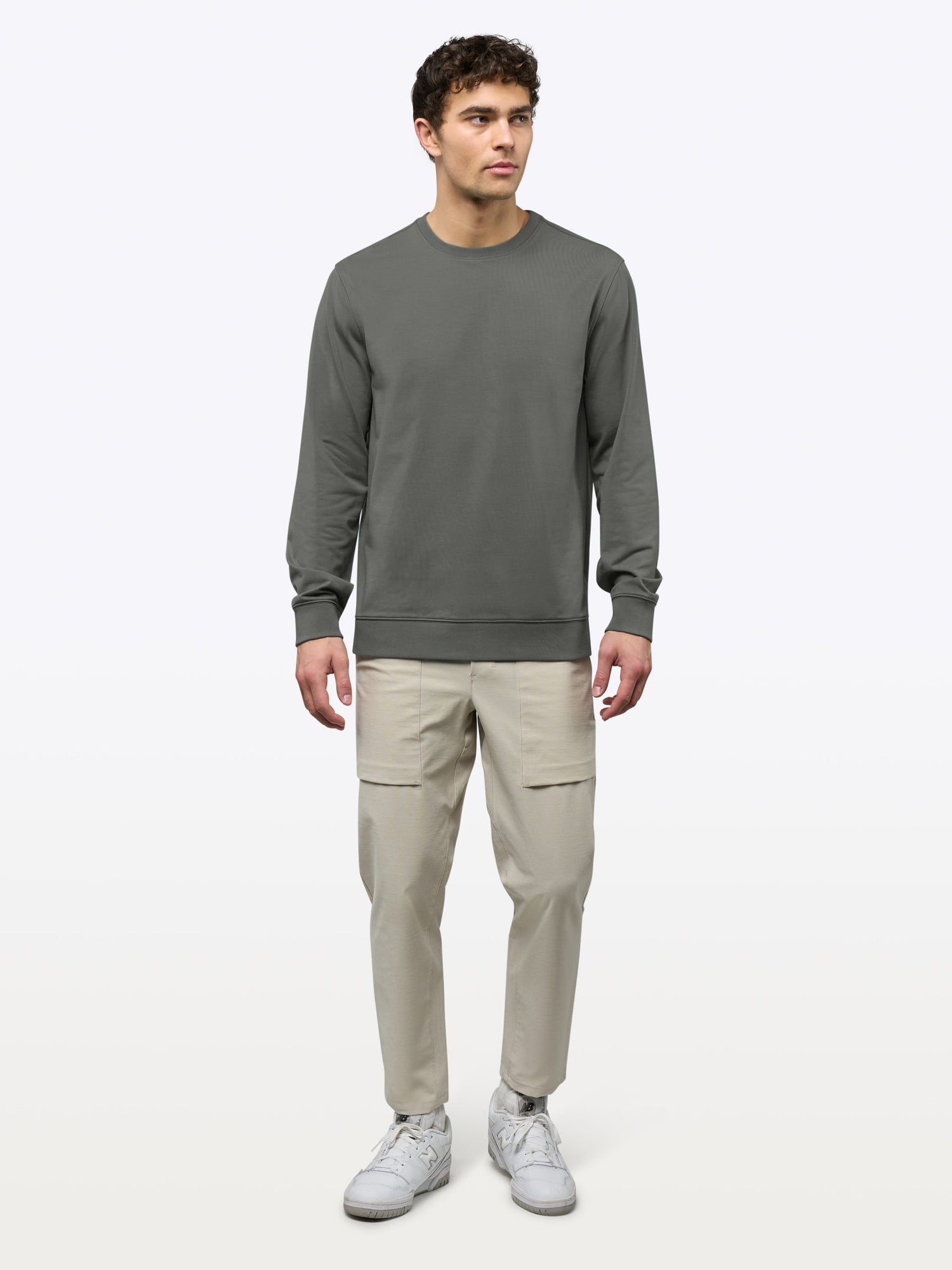 Mens | Hyperloop Pullover Split-Hem | Signature-Fit | Castor Grey