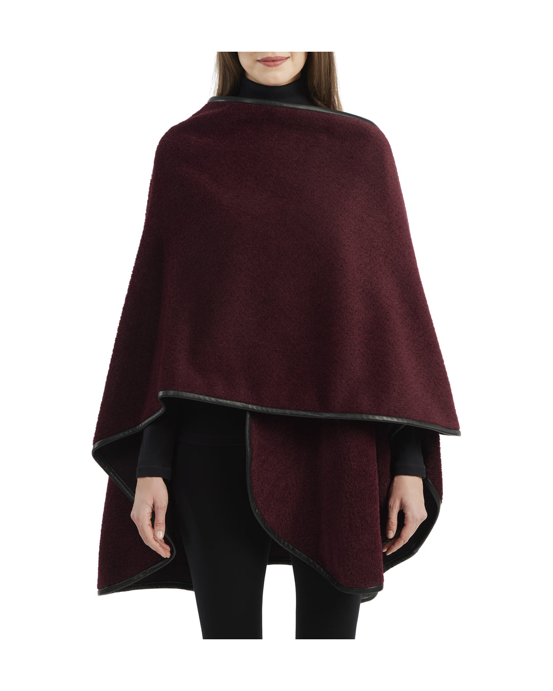 Sofia Cashmere | Women | Womens Cape | Burgundy