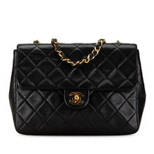 Chanel | Pre-Owned Mini Square Classic Lambskin Single Flap | Black