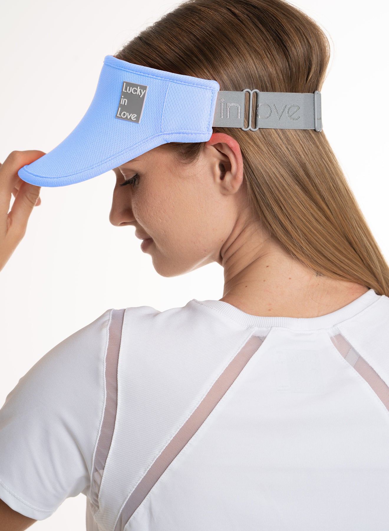 Lucky Logo Stretch Visor | Lavender