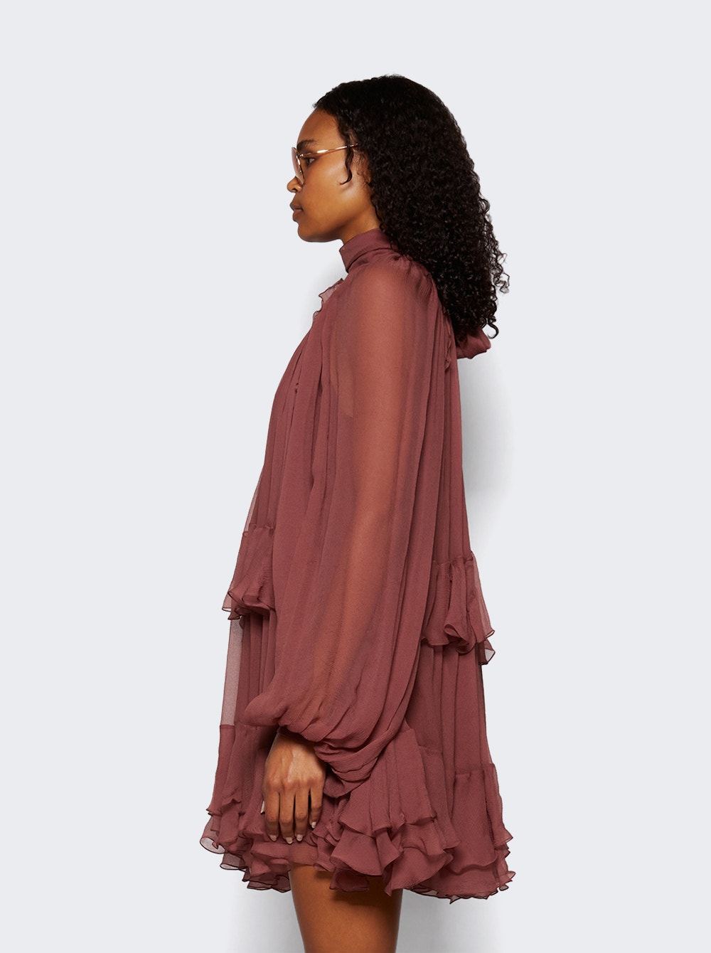 Chloé | Ruffled Dress Woodroose | Pink