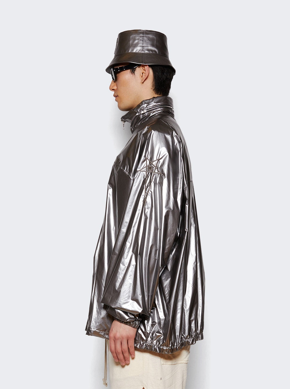 Rick Owens X Champion | Jumbo Windbreaker | Silver