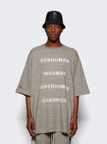 Men | Rick Owens X Champion | Knitted Tommy T | Grey Melange