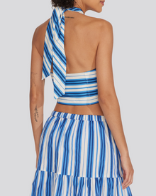 Womens | Naomi Top | Marina Blue Stripe