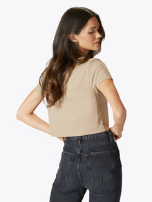 Womens | Almost Friday Cropped Tee - Classic-Fit PYCA Pro | Coast