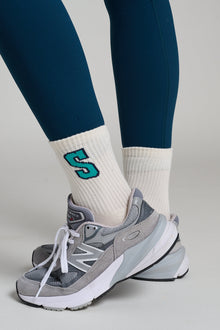 Soul by SoulCycle | Collegiate Half Calf Sock | Cream