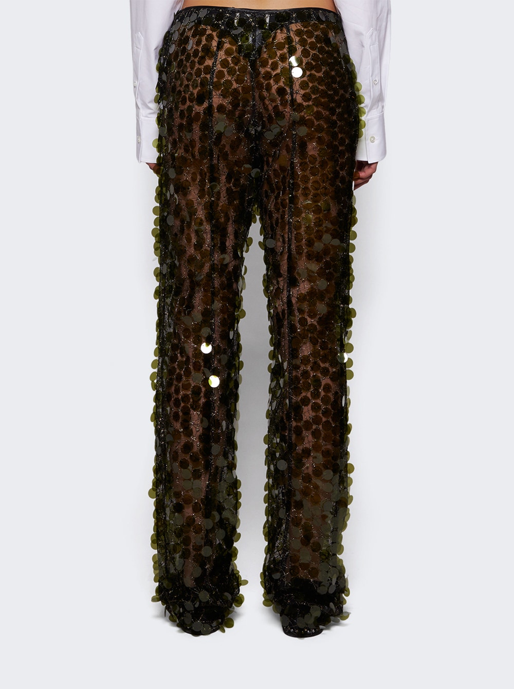 Women | Coperni | Sequins Flared Trouser Green