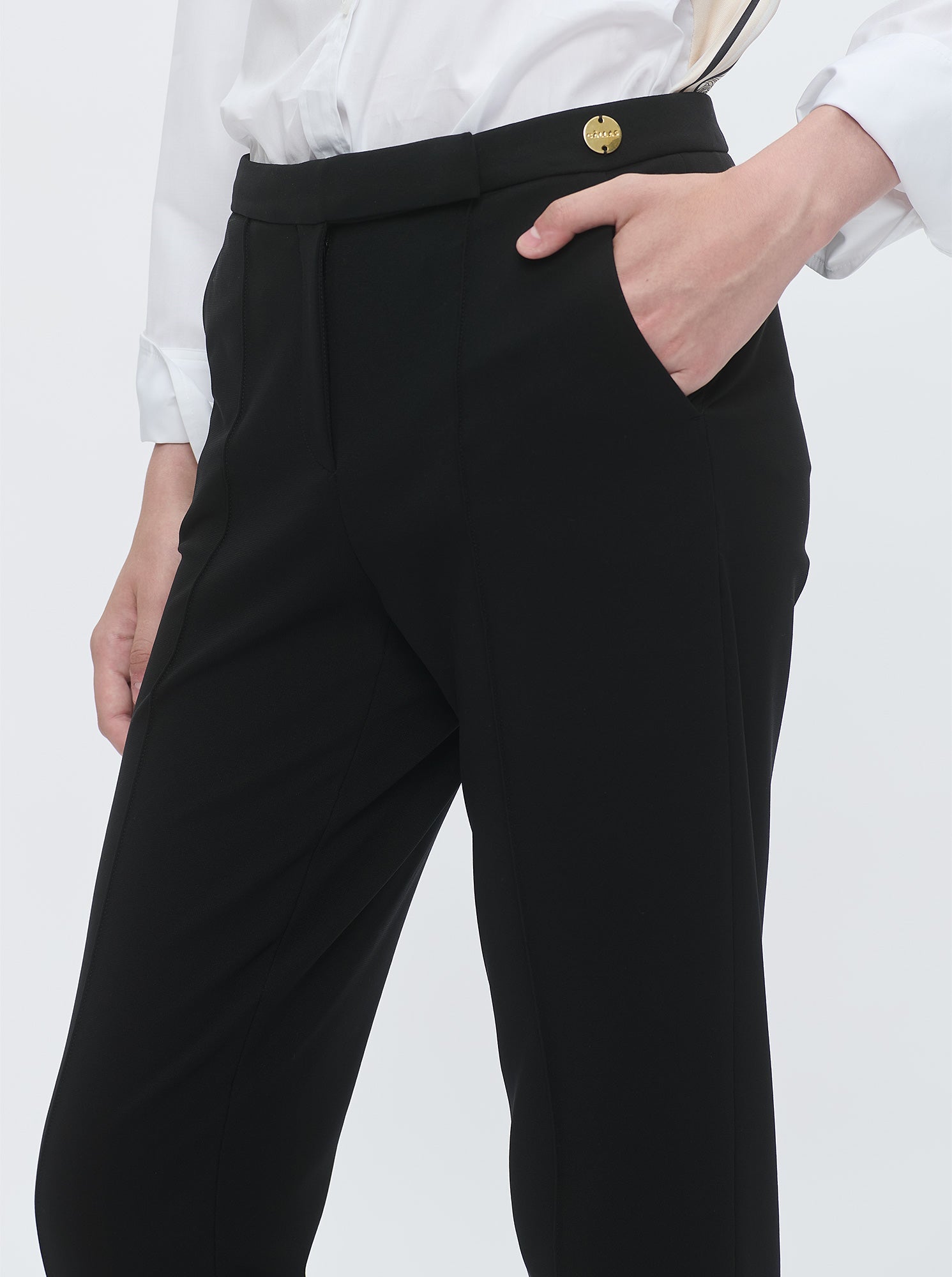 Cory Jersey Slim Pant | Black