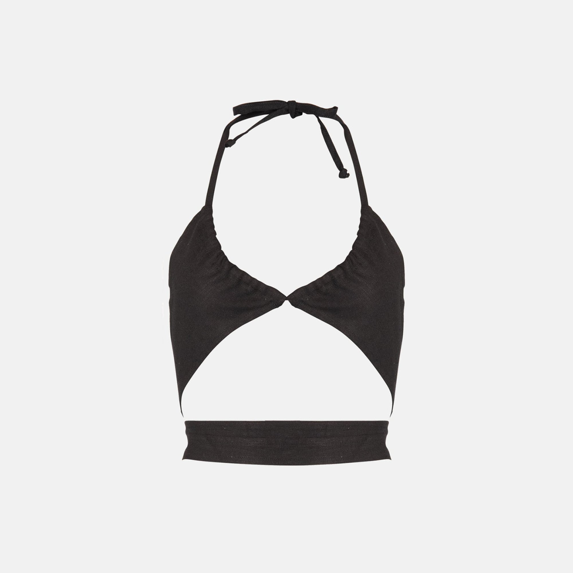 OW Swim CRETE Top Account 002 - Black Caviar
