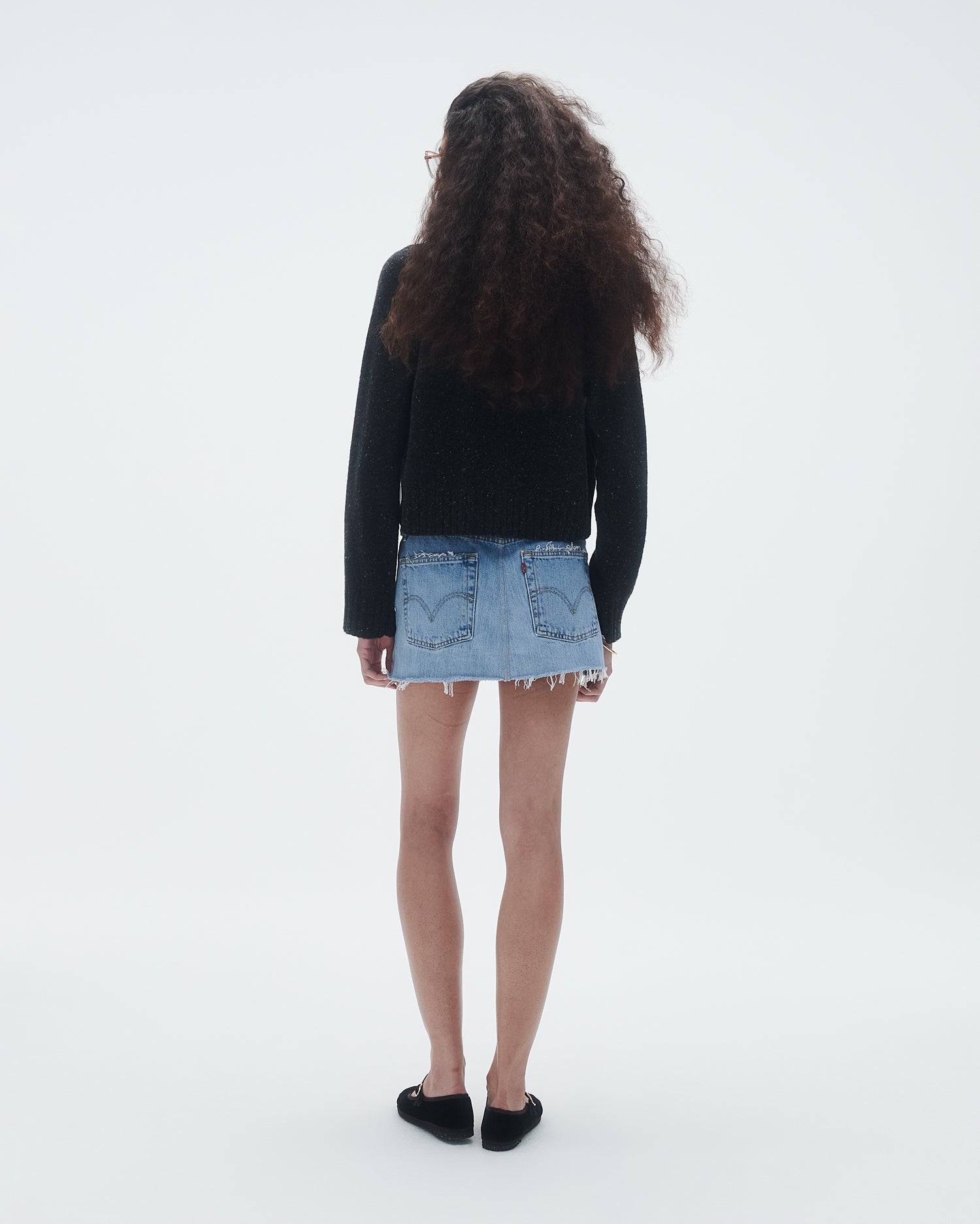 Womens | Cropped Turtleneck | Charcoal