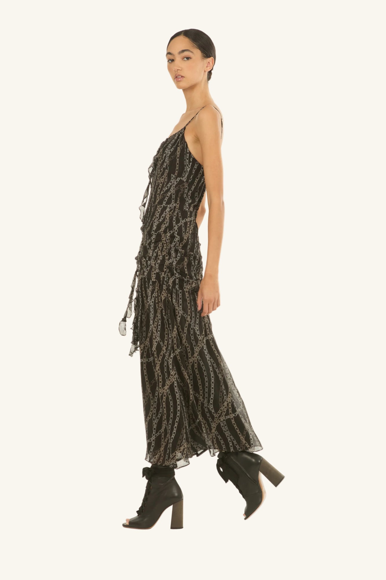 Mira Maxi Dress | Black Chain