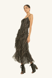 Mira Maxi Dress | Black Chain