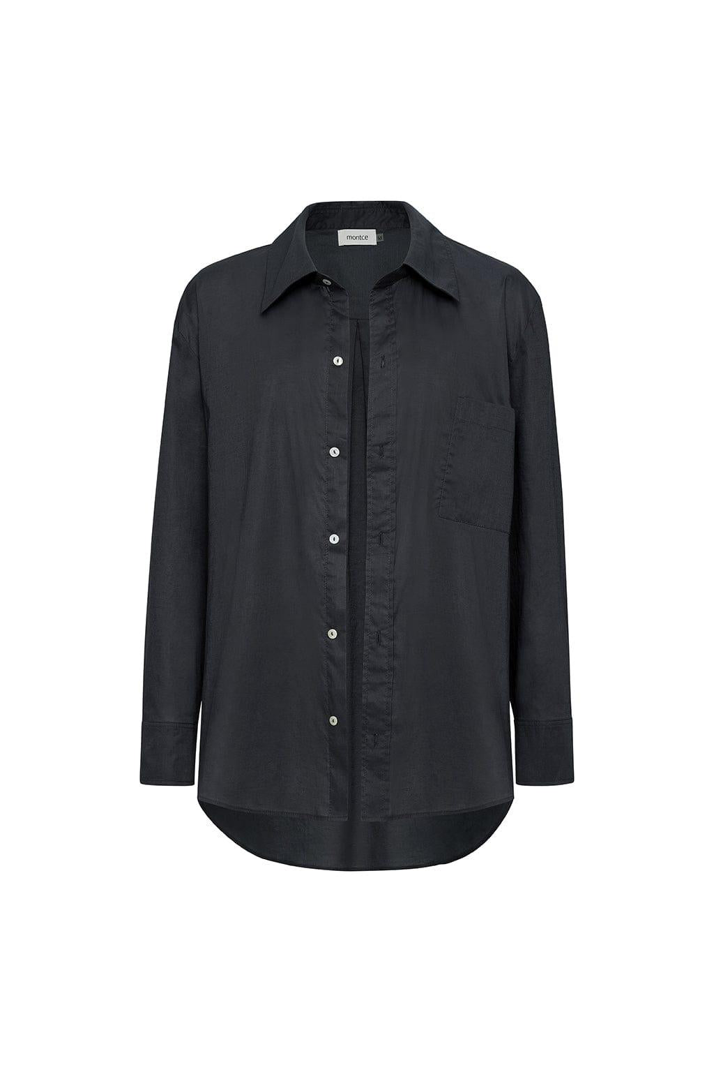 Boyfriend Button Down Shirt | Charcoal