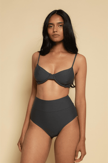Dainty Bikini Top | Charcoal