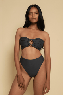 Paula Bikini Bottom | Charcoal