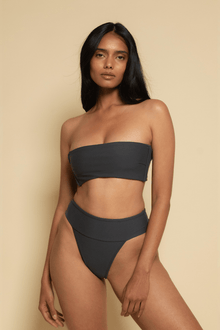 Summer Variation Bikini Top | Charcoal