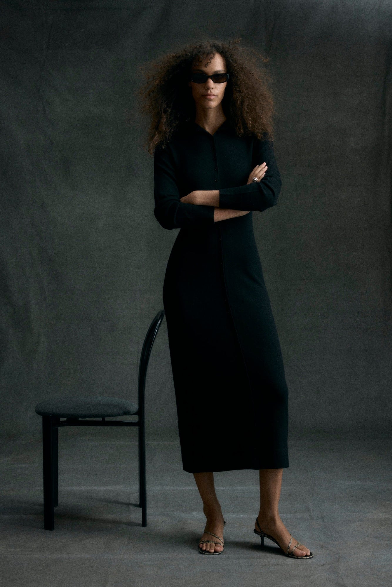 Shelby | Charu Wool Button Maxi Dress in Size Small