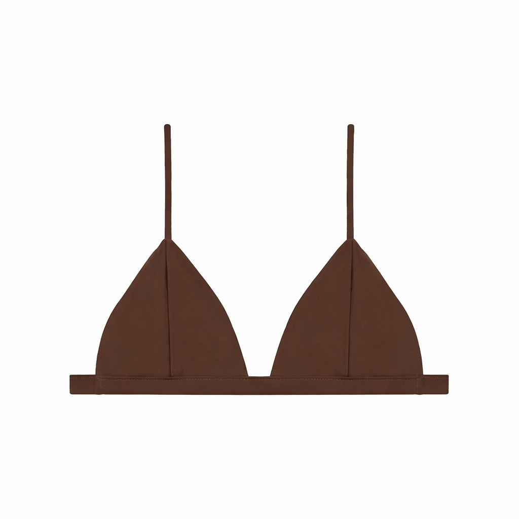 Perfect Match Triangle Top | Mocha Sheen