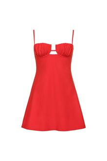 Petal Short Slip Dress | Cherry