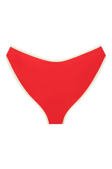 Added Coverage Lulu Bikini Bottom | Cherry Cream Binded