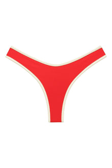 Added Coverage Lulu Bikini Bottom | Cherry Cream Binded
