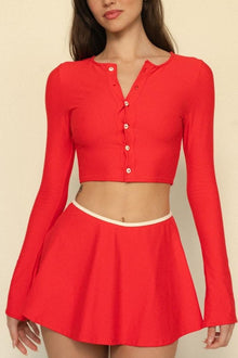 Ballet Skirt | Cherry Cream Binded