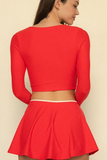 Button Down Cardi | Cherry