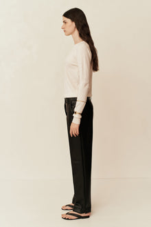 Classico Leather Trouser | Black