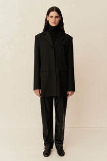Classico Leather Trouser | Black