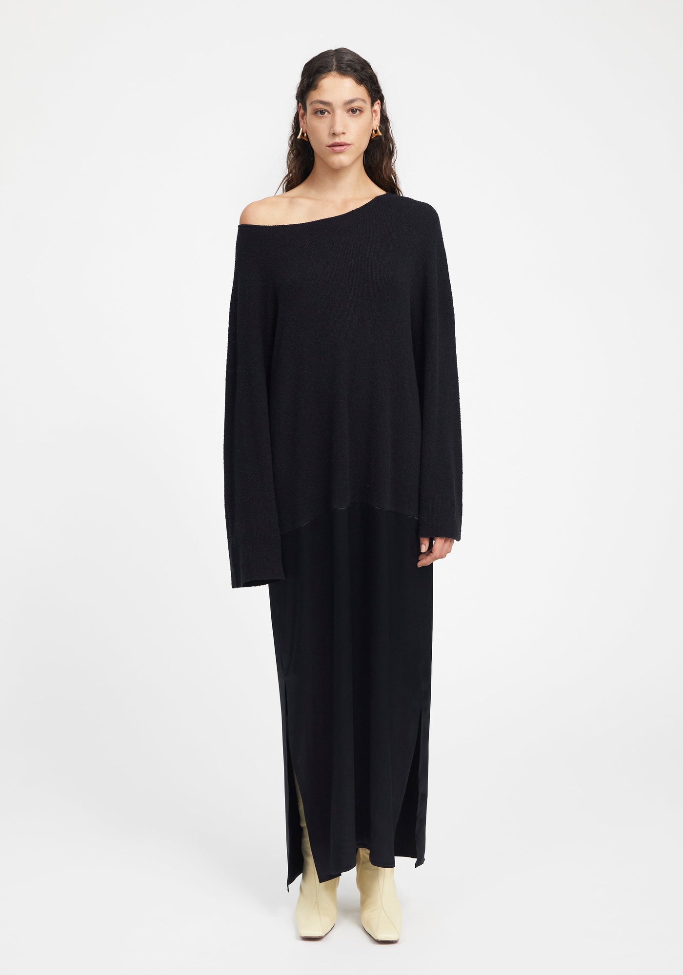 Hale Hybrid Maxi Dress | Black