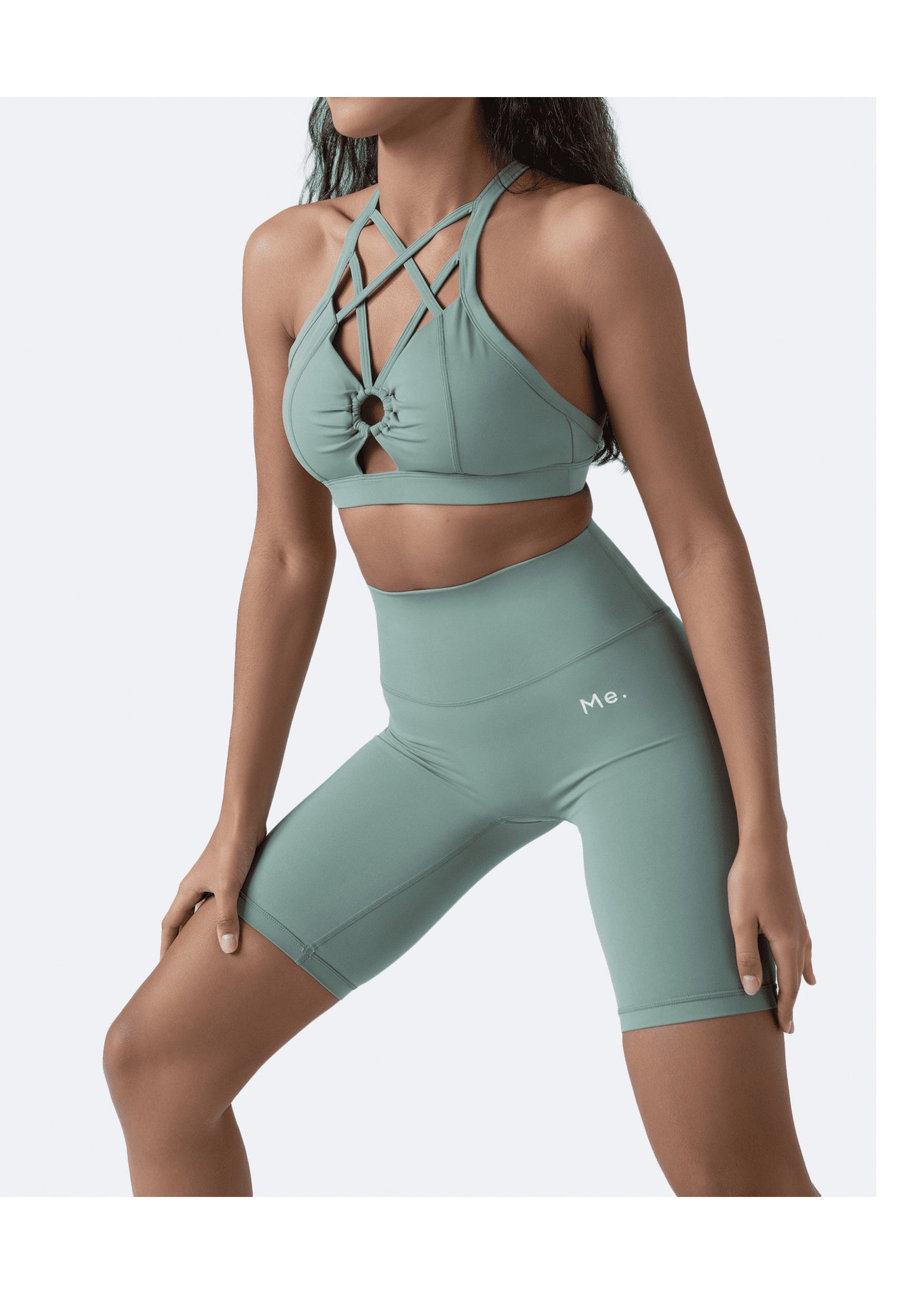 Criss Cross Front Top | Fresh Green