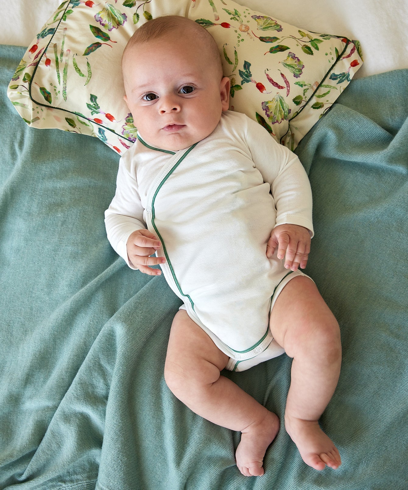 Kids Unisex | Crossbody One-Piece | White/Green