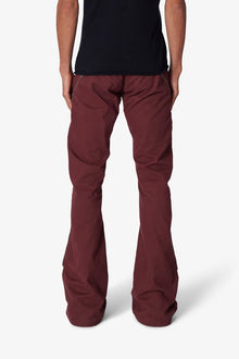 D519 Zipper Flare Denim | Red