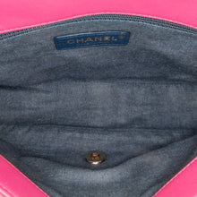 Chanel | Pre-Owned Small Lambskin Elegant Chain Single Flap | Pink/Dark Pink