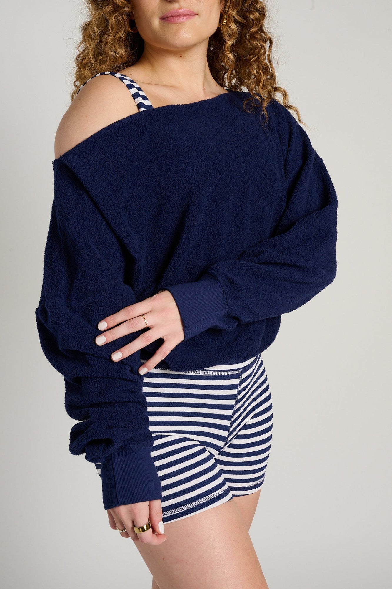 Strut This | The Crawford Sweatshirt | Navy Inside Out