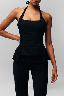 Womens | Carine Halter Top | Black