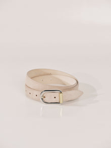 Mija Suede Belt | Blush & Silver & 24K Gold