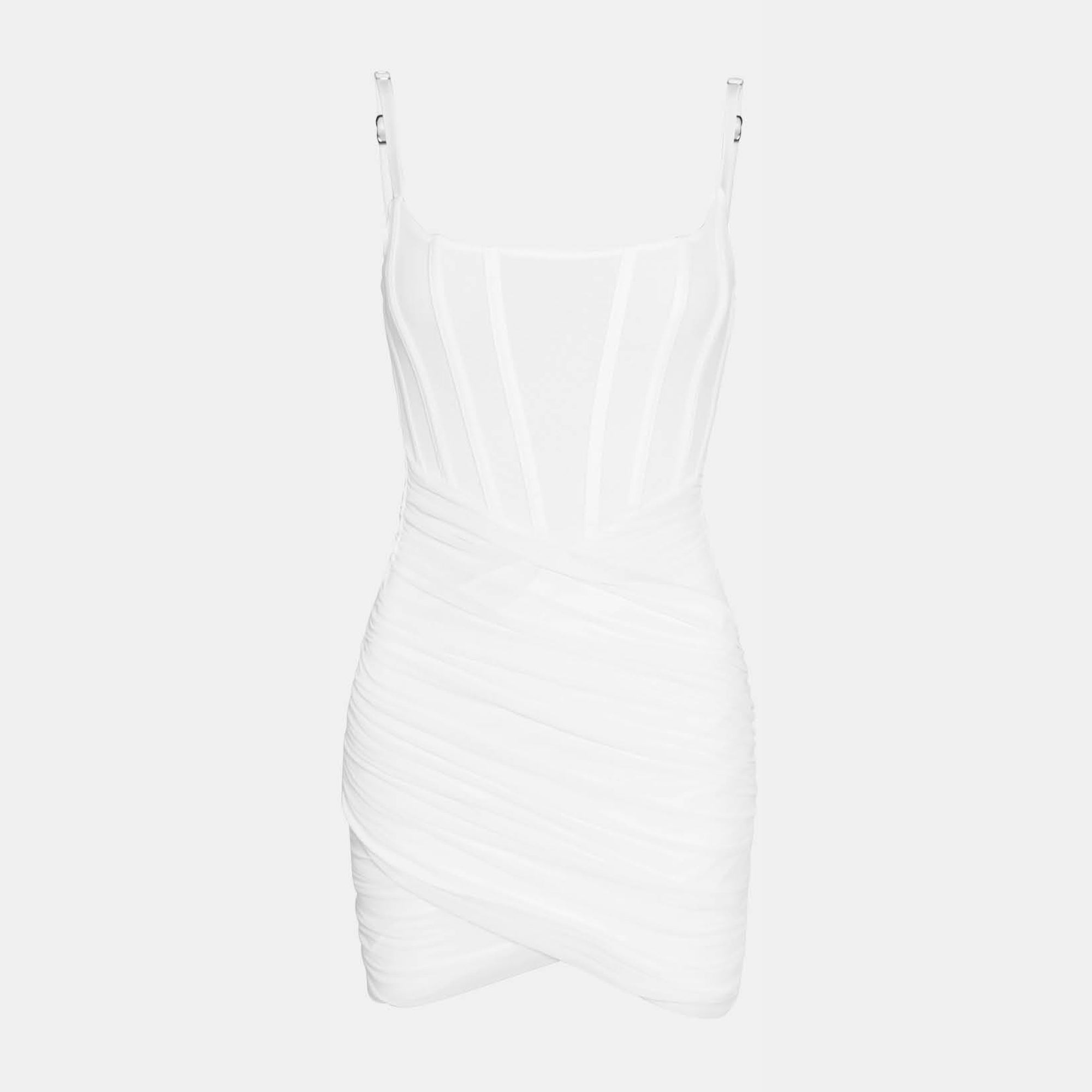 OW Collection Diana Mini Dress | White