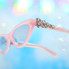 Womens | Glinda Upland For Good Sunglasses | Glassy Pink Crystal | Silver Flash Lenses