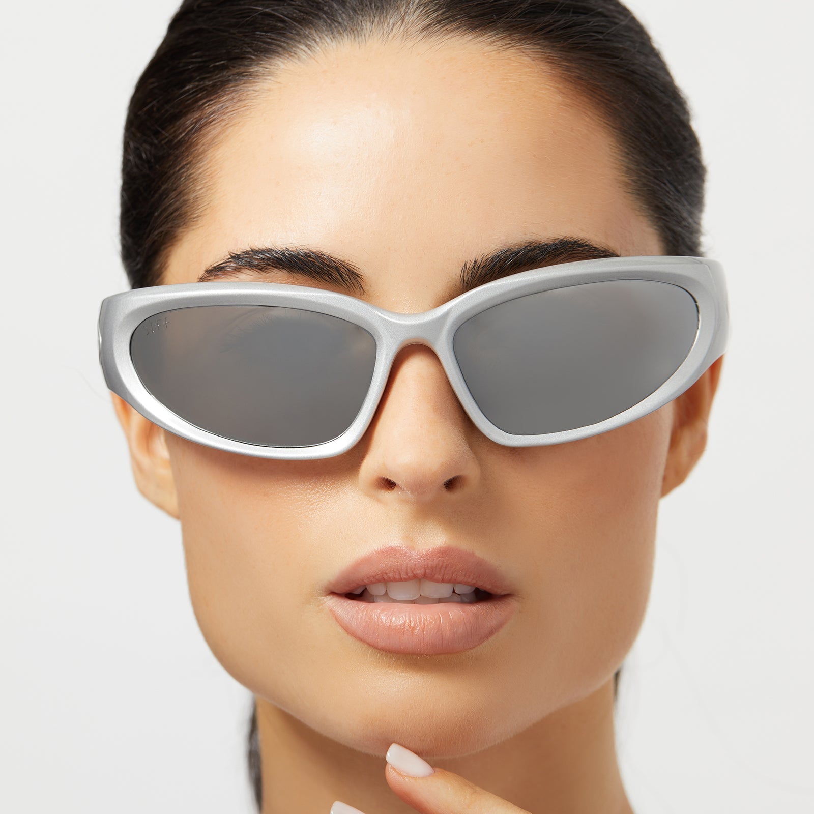 Womens | Side Out Sunglasses | Silver | Silver Polarized Lenses
