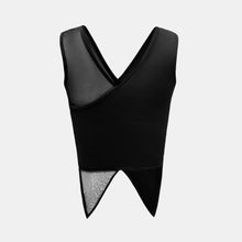 OW Collection DOMINO Chiffon Top Account 002 - Black Caviar