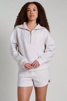 MPG | Dreamweave Long Sleeve Quarter Zip | Heather Moonbeam